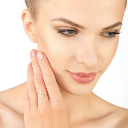 Initial Ring Gold A