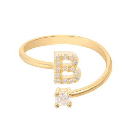 Initial Ring Gold B