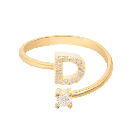 Initial Ring Gold D