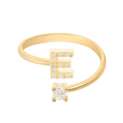 Initial Ring Gold E