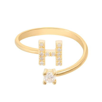 Initial Ring Gold H
