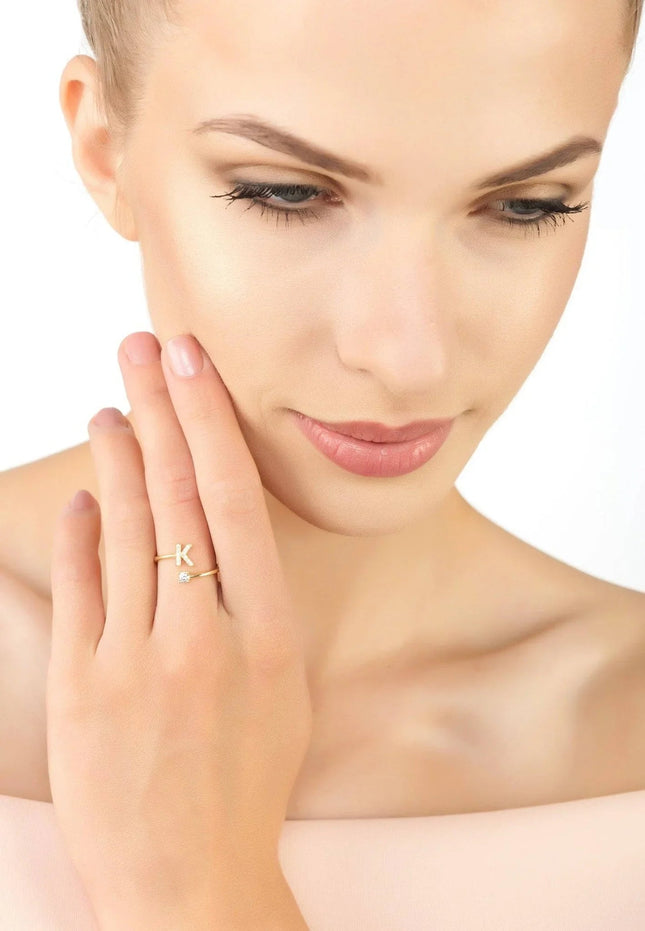 Initial Ring Gold K