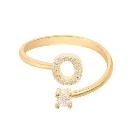 Initial Ring Gold O