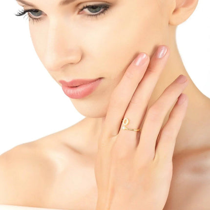 Initial Ring Gold O