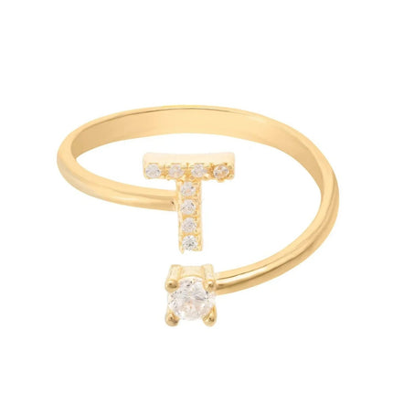 Initial Ring Gold T