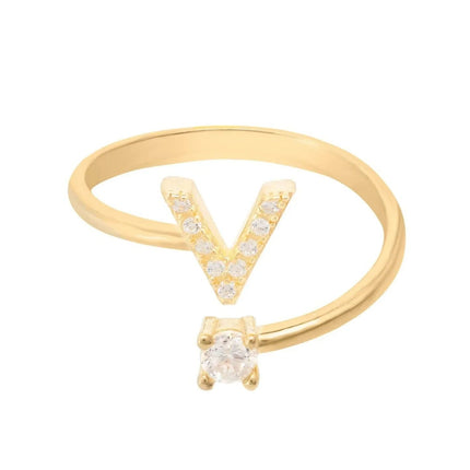 Initial Ring Gold V