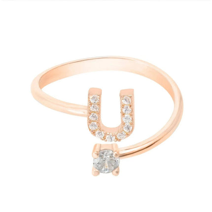 Initial Ring Rosegold U