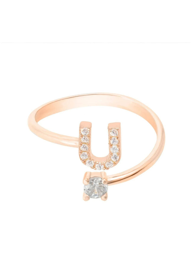 Initial Ring Rosegold U