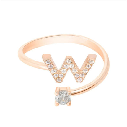 Initial Ring Rosegold W