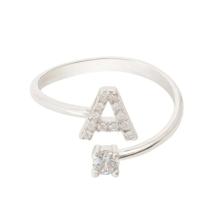 Initial Ring Silver A