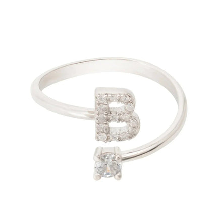 Initial Ring Silver B