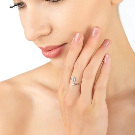 Initial Ring Silver B