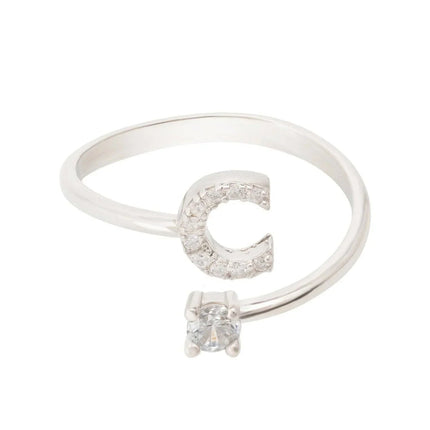 Initial Ring Silver C