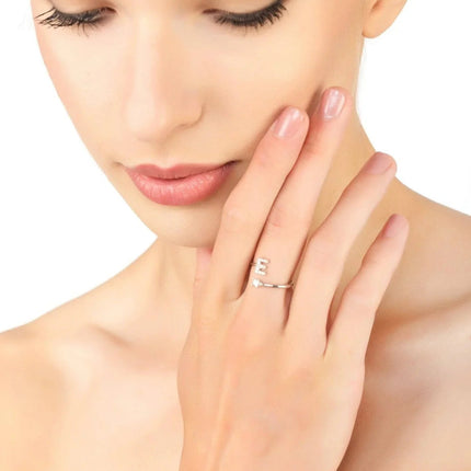 Initial Ring Silver E