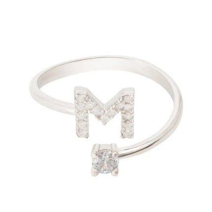 Initial Ring Silver M