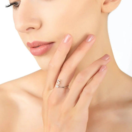 Initial Ring Silver S