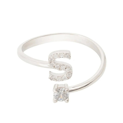 Initial Ring Silver S