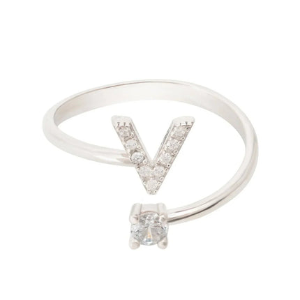 Initial Ring Silver V