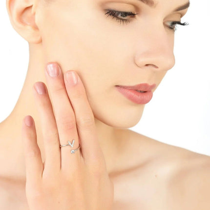Initial Ring Silver V