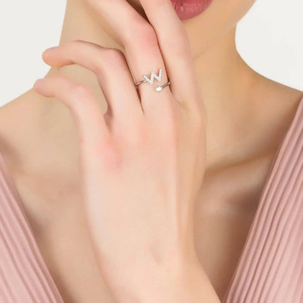 Initial Ring Silver W