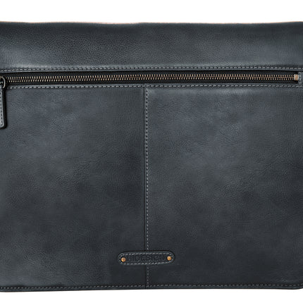 Aiden Leather Business Laptop Messenger Cross Body Bag