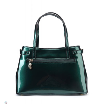 Brangio Italy Luxury Patent Quilted Satchel Bag – Designer Top Handle Handbag