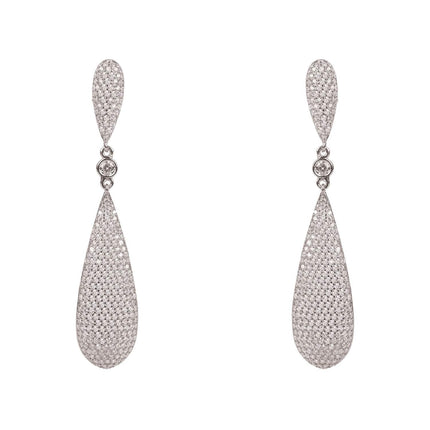Latelita Long Drop Earrings Silver