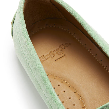 Women's Penny Driving Loafers, Lagoon Green Suede