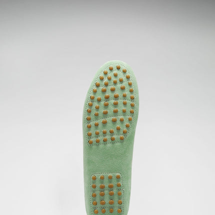 Women's Penny Driving Loafers, Lagoon Green Suede