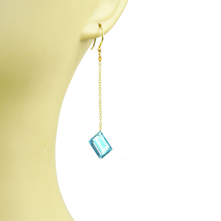 Apatite Long Dangle Earrings