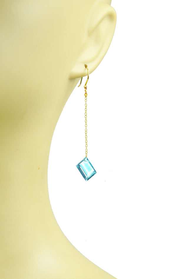 Apatite Long Dangle Earrings