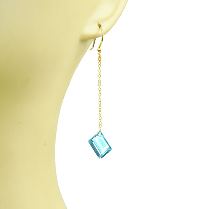 Apatite Long Dangle Earrings