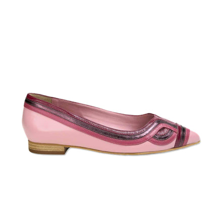 Begonia Caramel Leather Ballerinas