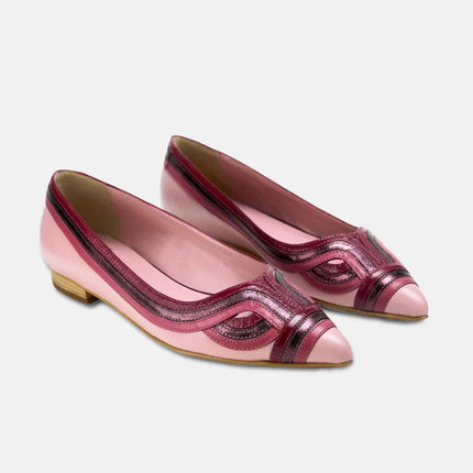Begonia Caramel Leather Ballerinas