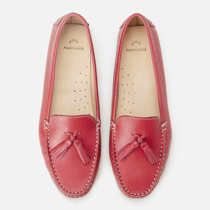 Caviúna Caramel Calf Leather Tassel Loafers – Flat