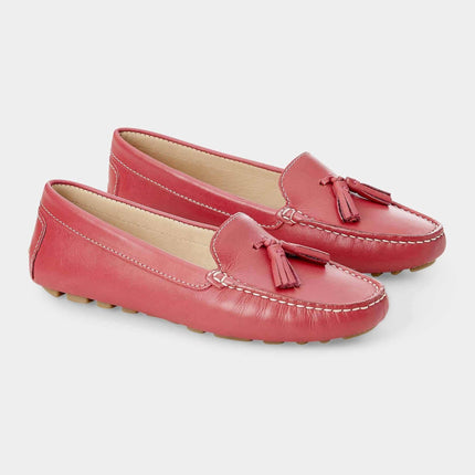 Caviúna Caramel Calf Leather Tassel Loafers – Flat