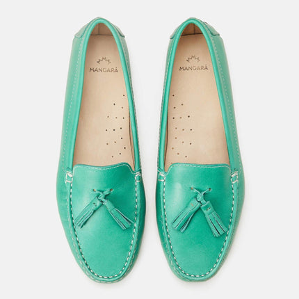 Caviúna Caramel Calf Leather Tassel Loafers – Flat