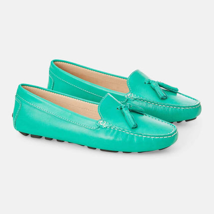 Caviúna Caramel Calf Leather Tassel Loafers – Flat