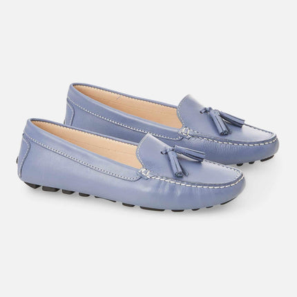 Caviúna Caramel Calf Leather Tassel Loafers – Flat