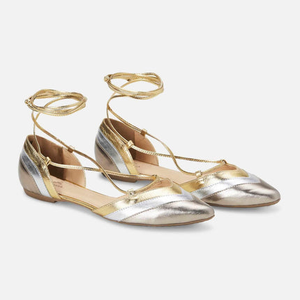 Cereja Red Leather Tie-Up Flat Sandals