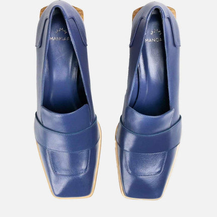 Louro Loafers in Caramel Calf Leather – 4cm Block Heel