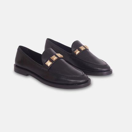Caetê Calf Beige Leather Loafers
