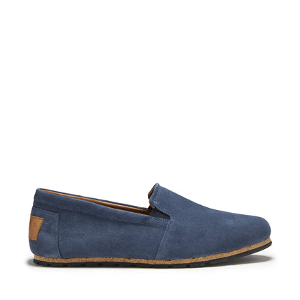 Tyre Sole Espadrilles, Denim Blue Suede