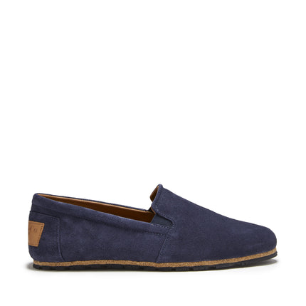 Tyre Sole Espadrilles, Navy Blue Suede