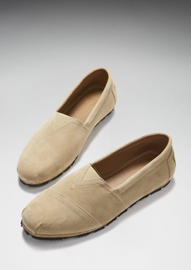 Tyre Sole Espadrilles, Taupe Suede