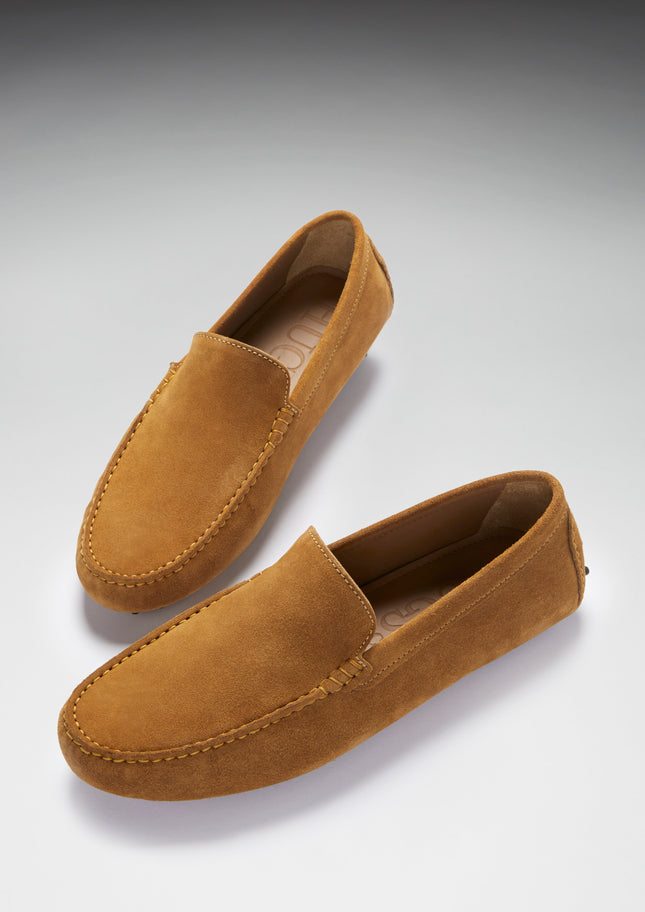 Driving Loafers, Tobacco Suede