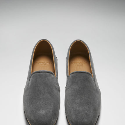 Tyre Sole Espadrilles, Charcoal Suede