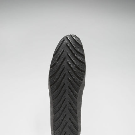 Tyre Sole Espadrilles, Charcoal Suede