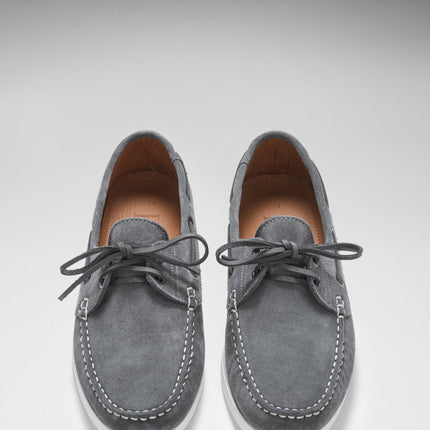 Deck Shoes, Slate Grey Suede