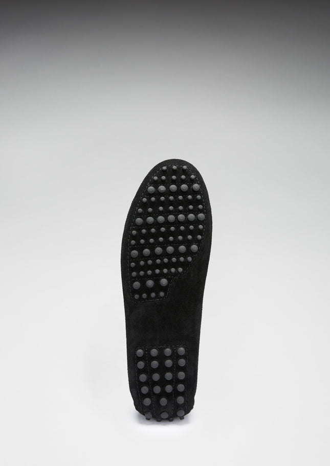 Penny Driving Loafers, Black Suede